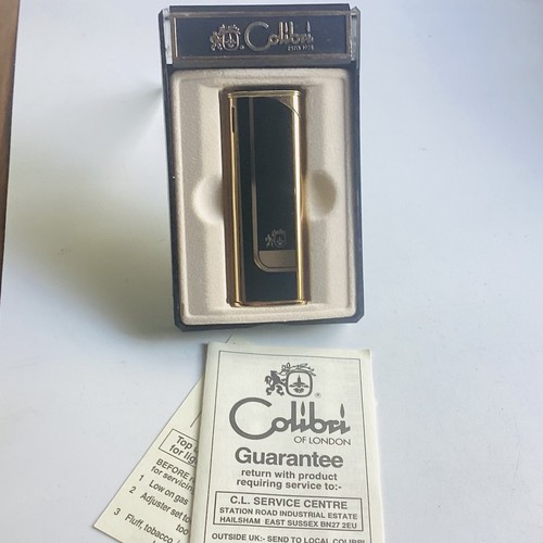 Vintage colibri gas lighter - vintage,