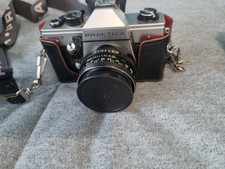 Vintage Praktica MTL5 SLR Film Camera, Carl Zeiss Jena 2.8/50 Lens, with 2 cases