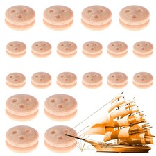 20PCS Pulley Blocks Wooden
