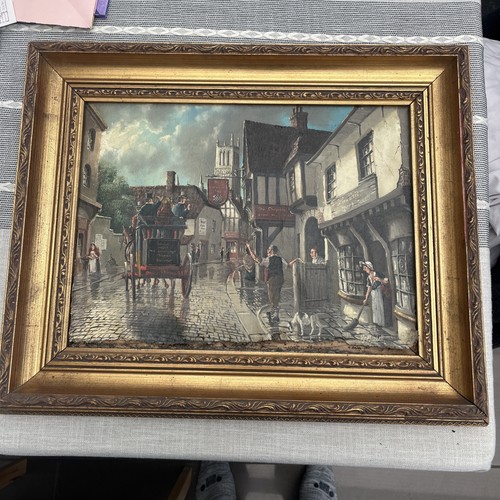 Original vintage oil painting - original,