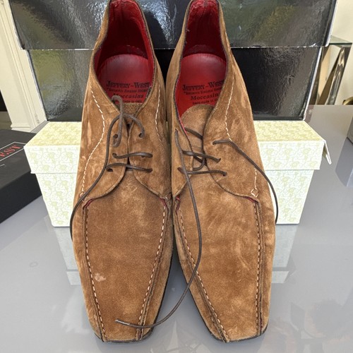 Jeffery west brown - brown, suede