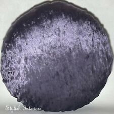 Handmade Round Crushed Velvet