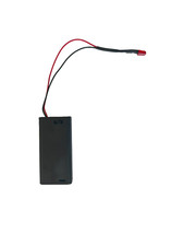 DUMMY FLASHING LED LIGHT SECURITY CAR ALARM DIFFERENT COLOURS BELL BOX AA