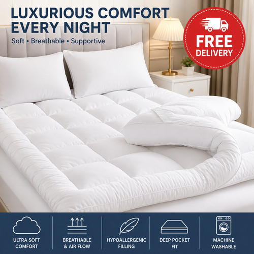 10cm mattress topper luxury - 10cm,
