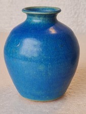 Duck Egg Blue Studio Pottery Matt Glazed Vase Signed SOPHIA