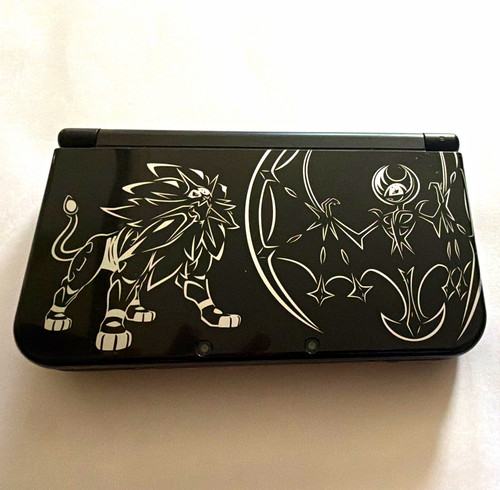 Nintendo 3ds black solgaleo - xl,