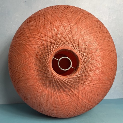 Vtg salmon pink orange - salmon, woven