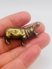 Solid Brass Hippo Hippopotamus