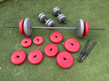 Set of Orbatron DP Fit For Life Ultra K-Tron Barbell weights and bars