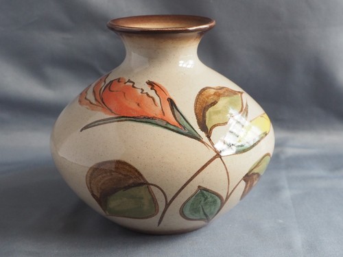 Denby hand painted vase - hand,