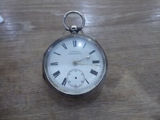 H.SAMUEL   ANTIQUE SOLID SILVER GENTS POCKET WATCH DATES C 1899