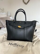 Mulberry Small Zipped Bayswater Black Leather Amazing Condition