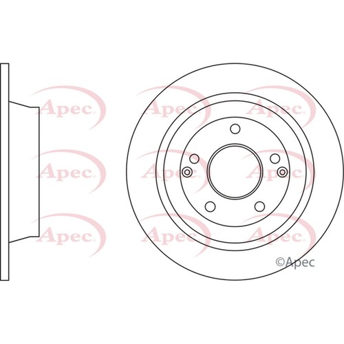 Brake discs solid - 2x, for