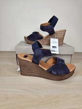 M&S Suede Wedge Sandals Bow
