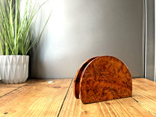 ART DECO BURR WALNUT ARCHED