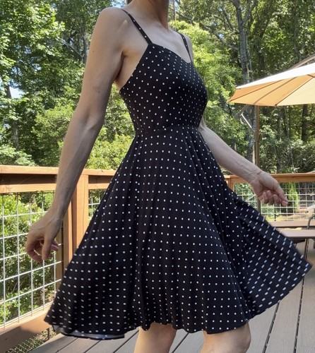 Old navy polka dot dress - navy,