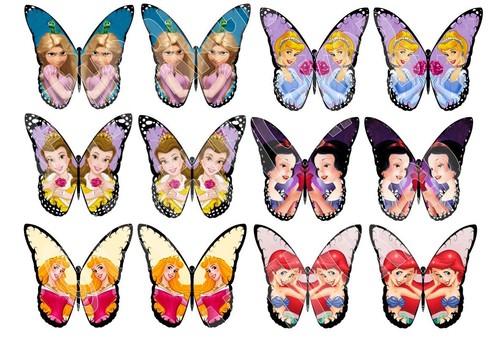 Princess butterfly edible - 24,