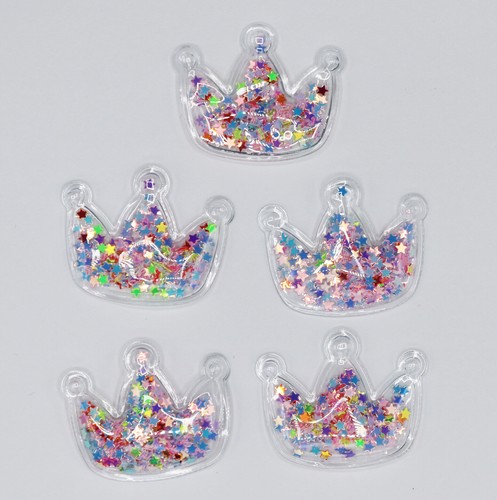 Transparent pvc sequin crown - transparent,