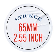 PERSONALISED ROUND PRINTED STICKERS CUSTOM LOGO LABELS BUSINESS GLOSS / MATTE