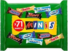 Mixed Snickers, Mars, Twix, & Other Mini Chocolate Bars |  Party mix | 71 bars