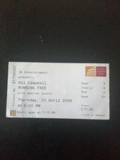 Ali Campbell Ticket Stub