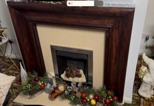 fireplace surround with gas fire