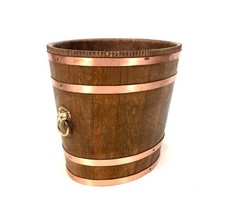 Antique Wooden Oak & Copper