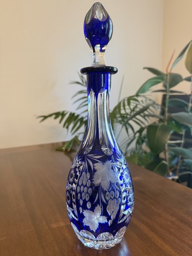 Bohemian cobalt blue cut - blue,