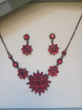 Vintage Style Red Rhinestone
