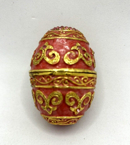 Egg enamelled jewelry box - jewelry,