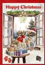 Tibetan Spaniel Dog A6 (4" x