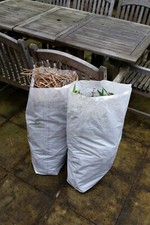 32 x heavy duty woven sacks / rubble sacks. 80 x 50cm.