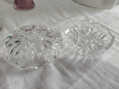 Vintage clear glass covered - clear,