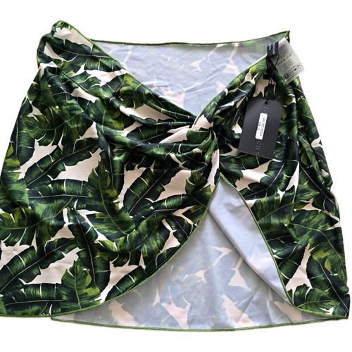 Green white tropical - white,
