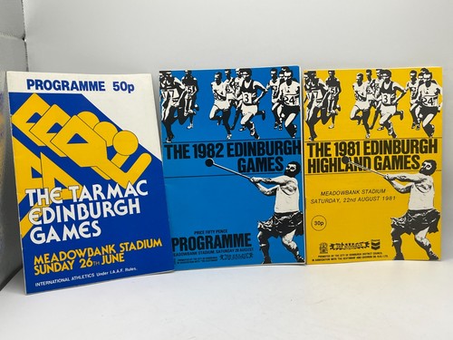 Edinburgh games programmes - edinburgh,