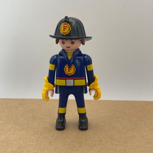Playmobil fireman figure blue - figure,