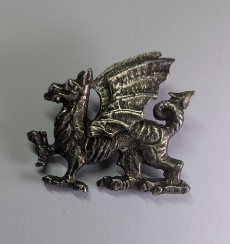Miricle dragon brooch pewter - dragon,