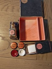 Vintage Cutex Compact Nail Manicure Travel Size Set -  Box Nail White Polish