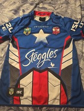 Captain America Marvel Limited Edition Sydney Roosters NRL Rugby Shirt Great Con