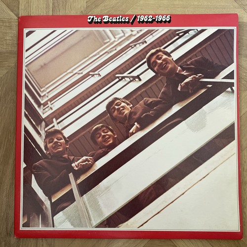 Red vinyl beatles - red,