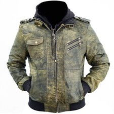 Men's Jungle Green Biker