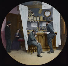 Photo THE FOOLS PENCE NO2 C1890 VICTORIAN STORY Magic Lantern Slide PUB SET