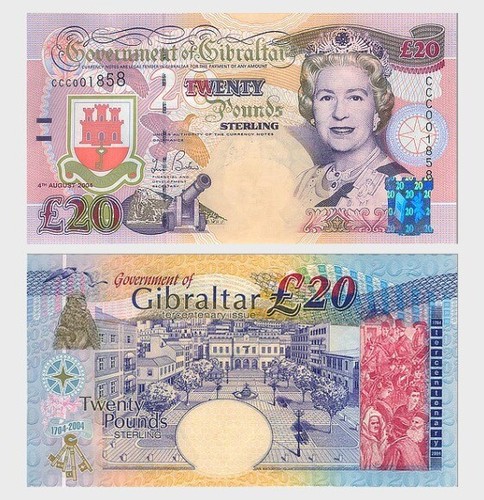 2004 gibraltar banknote - 2004, £20