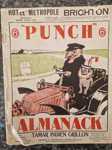 Antique punch almanack 1904 - antique,