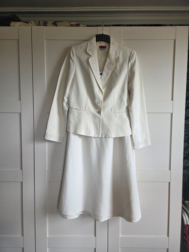 Monsoon cream skirt suit - monsoon,