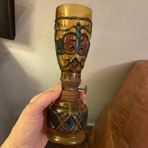 Vintage oil lamp sailboat - oil,