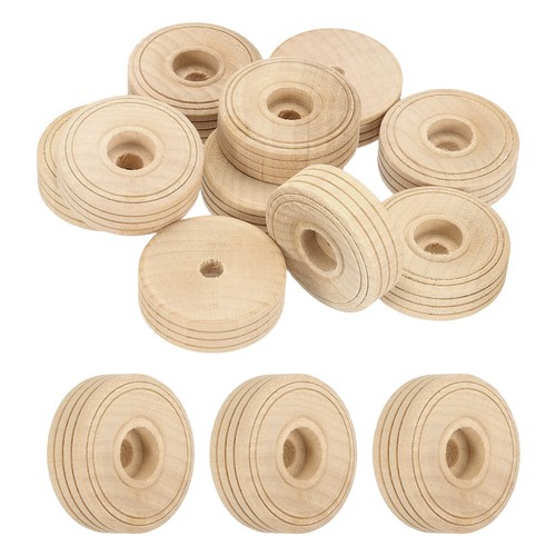 Pcs wooden wheels - 10,