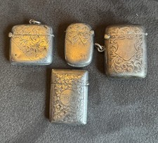 4x antique vesta cases solid