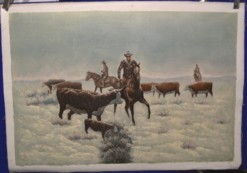 Hand painted oil painting - painted,