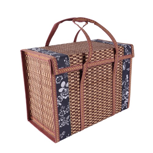 Foldable bamboo wicker - foldable, basket